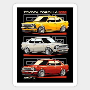 Corolla E20 Retro Car Sticker